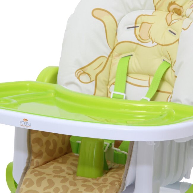 Стульчик для кормления Polini kids Disney baby 470 Король лев, зеленый